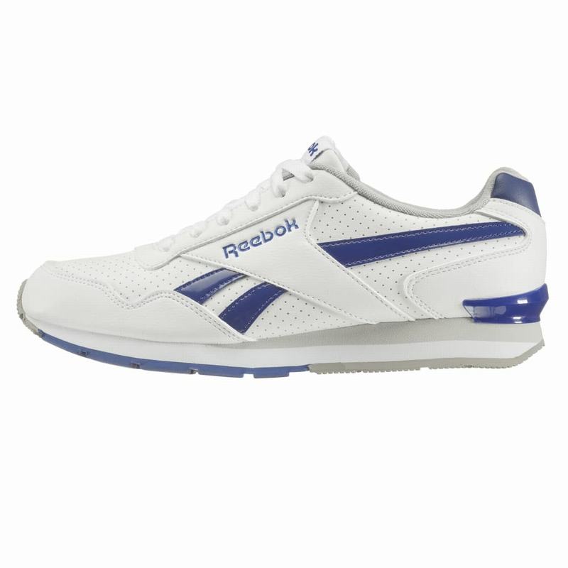 Tenisi Reebok Royal Glide S Clip Barbati Albi/Albastri Romania EA2261TW